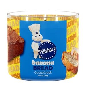 Goose Creek Pillsbury Banana Bread Large 3-Wick Candle - New in Box